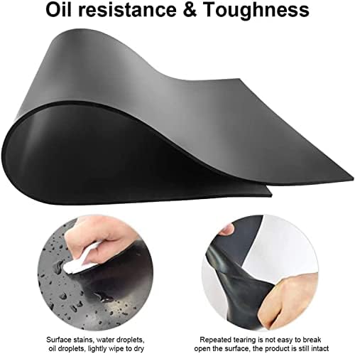 jxgzyy Solid Rubber Sheet Roll 118"x40"x1/8" Heavy Duty Rubber Flooring Roll - Image 2