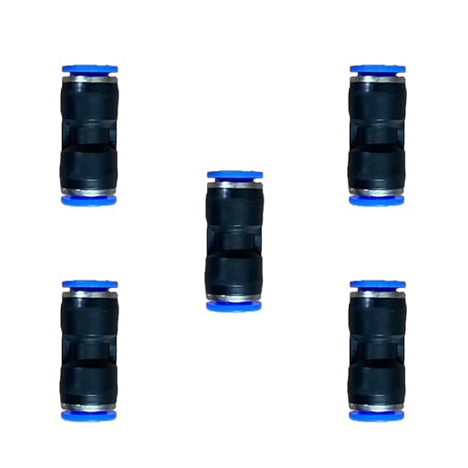 zjxed 9mm OD x 9mm OD Pneumatic quick Connector Push to Connect fittings by ROZESAZZ