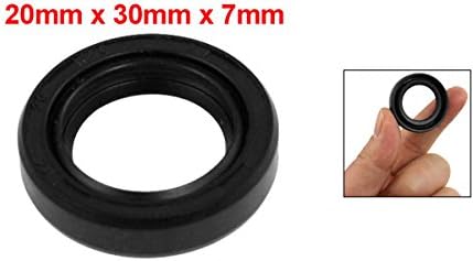 uxcell Metric Rotary Shaft Oil Seal 20x30x7mm TC Double Lips Rubber - Image 2
