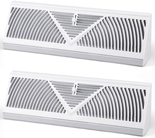 Yaocom 2 Pack Baseboard Register Vent 15 Inch Air Vent Covers by Yaocom