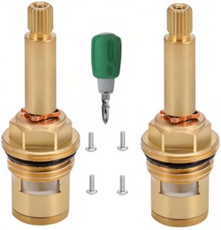 Brass Faucet Cartridge Replacement Kit M20 x 1.5 Ceramic Valve Pair by Unknown