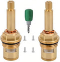 Brass Faucet Cartridge Replacement Kit M20 x 1.5 Ceramic Valve Pair by Unknown