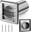 Glooglitter 4 Inch Wall Vent Cover Stainless Steel by Glooglitter