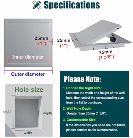 Access Door Panel, Galvanized Aluminum Hatch Cover - Image 7
