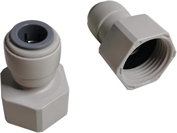 YZM Push-to-Connect Female Thread Adapter, Double O-Ring Seal, 3/8" Tube OD x by YZMSZ