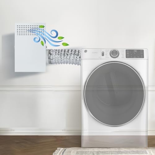 Metal Indoor Dryer Vent Kit, L-shape Design, by DITKOK