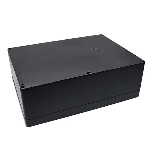ABS Plastic Electrical Project Case Power Junction Box, Project Box Black 10.4" - Image 5