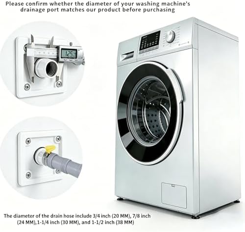 PinkCross Universal Washing Machine Drain Hose Extension, Flexible Washer & - Image 3
