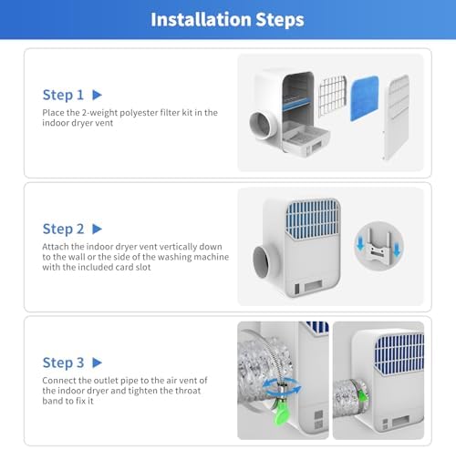 Upgrade 3-in-1 Indoor Dryer Vent Kit, Dryer Vent Box - Image 4