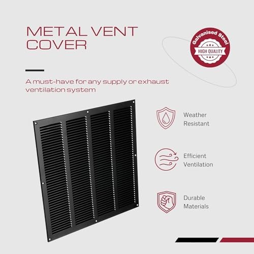 14x14 Vent Cover with Built-in Screen - Image 2