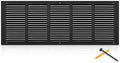 30x10 Black Steel Return Air Grille, Fits 30"W x 10"H Duct Opening by SmartSolutionsforHome