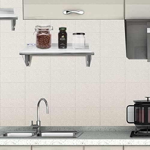 Hally Stainless Steel Shelf 12"x24" NSF Commercial Wall Mount Rack Shelving - Image 5