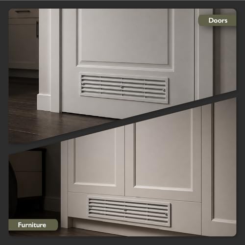 17.7 x 3.6 Inch Door Vent Cover – Two-Sided White Plastic Vent Cover - Image 6