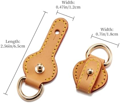 DEVPSISR 2Pcs Vachetta Leather D Rings - Image 2