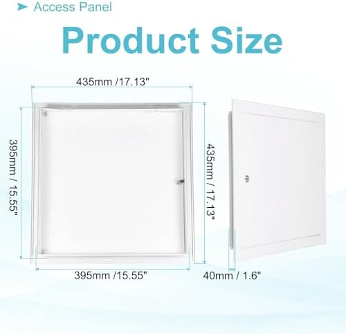 PATIKIL Drywall Access Panel 17x17 Inch, Aluminum Frame Wall Hole Cover - Image 2