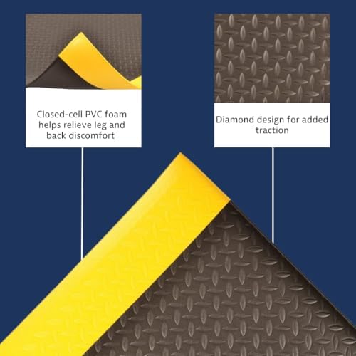 NoTrax 418 Diamond Tred™ 4' x 60' x 5/8" Anti Fatigue Mat - Image 3