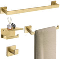 TURS Brushed Gold Bathroom Hardware Set 4-Piece Bath Towel Bar Set 24 Inch by TURS