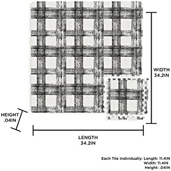 FloorPops FPF3751 Sawyer Plaid Interlocking Floor Tiles - Image 7