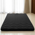 SCHNAUZER HOME Japanese Futon Floor Mattress Queen 3.5" Thick Black by SchnauzerHome