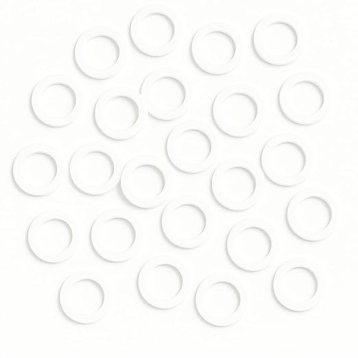 25pcs 1-Inch Silicone Gasket Set – Flat Sealing Washers and O-Rings - Image 3