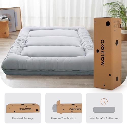 MAXYOYO 6" Extra Thick Japanese Floor Mattress Queen Folding Futon Mattress - Image 6