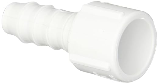 Spears 474 Series PVC Pipe Fitting, Schedule 40, 1/2"Barbed x 1/2" Socket by Spears+Manufacturing