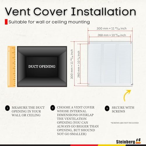 Steinberg14 White Vent Cover 10x10 - Image 5