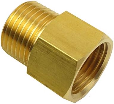 Brass Pipe Fitting Metric M20 x 1.5 Male To 1/2" NPT Female Adapter by HongBoW+Hardware