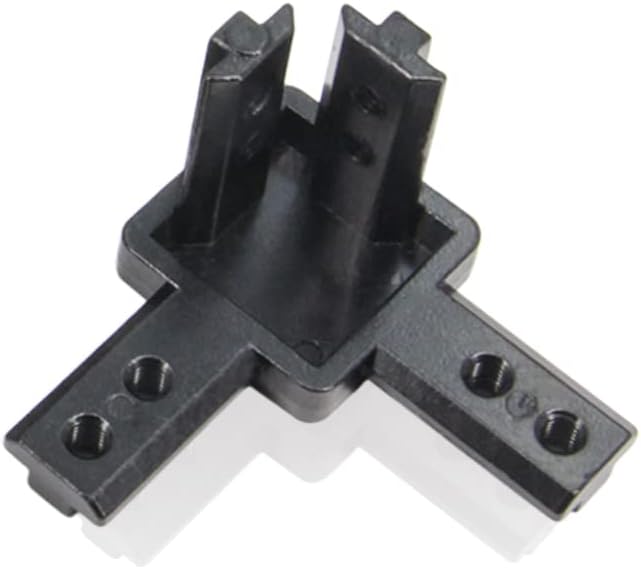 4PCS Black 3-Way End Corner Bracket Connector - Image 3