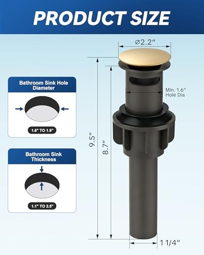 ARCORA Bathroom Sink Drain - Image 6