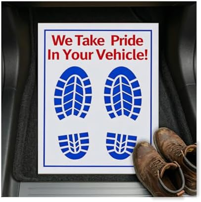 50PCS 16 x 20 Car Paper Floor Mat, Disposable Kraft Paper Vehicle Floor Foot by Guilcam