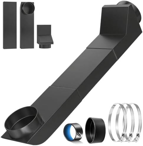 4" UD48S Telescoping Dryer Vent Kit, Stainless Steel Periscope Dryer Vent by Ajonrkwm