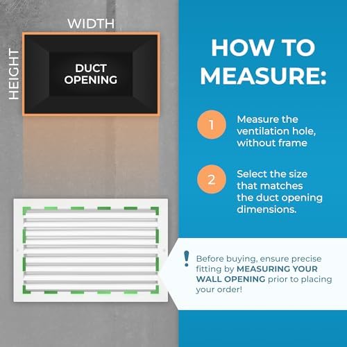 Rustproof 16x10 in Aluminum Vent Cover – Quiet Return Air Grille - Image 2