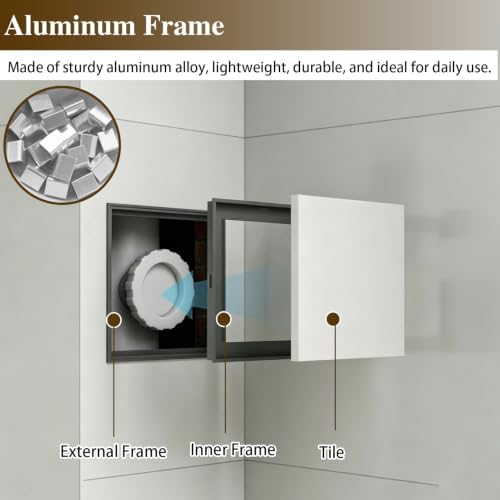 Aluminum Loft Plumbing Tile Hidden Access Panel - Image 3