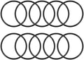 uxcell 10pcs 67x60x3.5mm Nitrile Rubber O-Rings Metric Sealing Gasket by uxcell