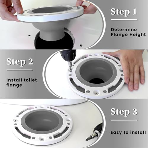 Focket Toilet Flange Repair Kit, Universal Silicone Toilet Flange Fits - Image 3