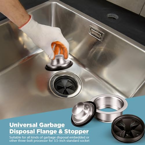 Zonon 5 Pcs 3-1/2 Inch Kitchen Sink Drain Strainer Assembly - Image 5
