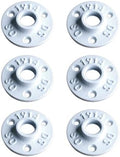 1/2" FLANGE Industrial Threaded Black Iron Pipe Fittings; White Satin Finish by PRIMPIPEWORKS