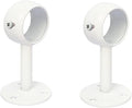 White Edition Stainless Steel Wardrobe Pipe, Closet Lever Support Rod Holder by FYTRONDY