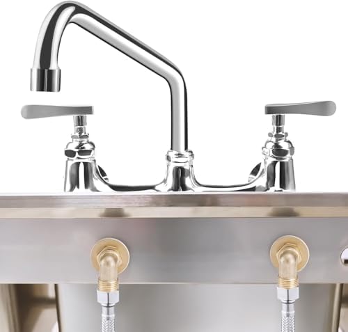 Brass Wall Mount Fauct, Commercial Sink Fauct Installation Kit - Image 7
