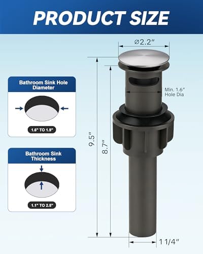 ARCORA Bathroom Sink Drain - Image 6