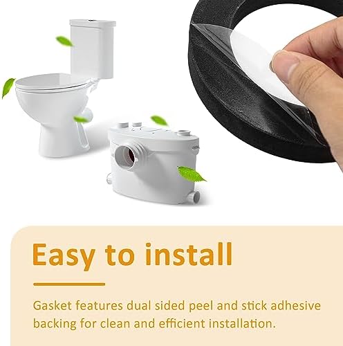 Wall Hung Toilet Gasket, Z1210-57 Neoprene Gasket Black Color - Image 6