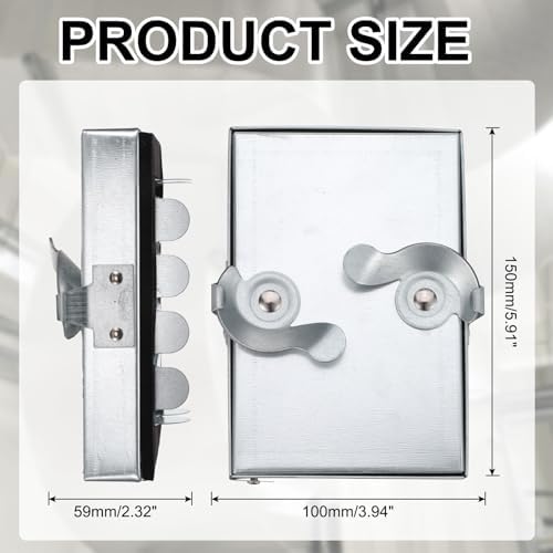 PATIKIL Galvanized Steel Access Panel, 6x4 Inch Insulated HVAC Duct Access Door - Image 2