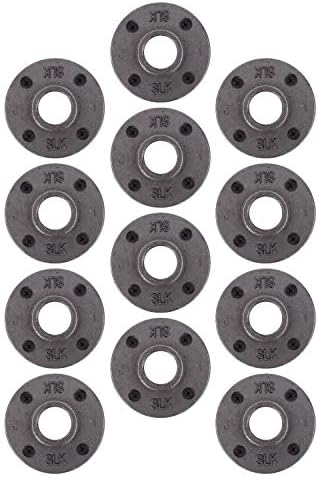 PIPE DECOR 1" Floor Flange Fitting, Malleable Iron, Fits One Inch Diameter - Image 7