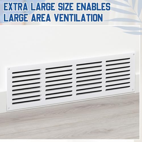 Colingmill 2 Pcs Decorative Return Air Vent Cover 32 x 8.5 x 3/4 Inch White MDF - Image 6