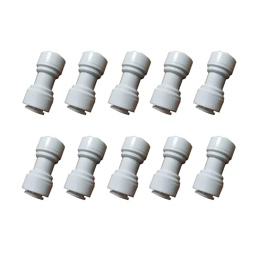 Malida 3/8"Tube OD to 3/8" Tube OD push fit straight quick connect by MALIDA