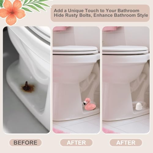 Flamingo Ceramic Toilet Bolt Covers Decorative - Image 3