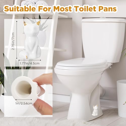 FillTouch Toilet Bolt Covers, Decorative Ceramic Caps - Image 3