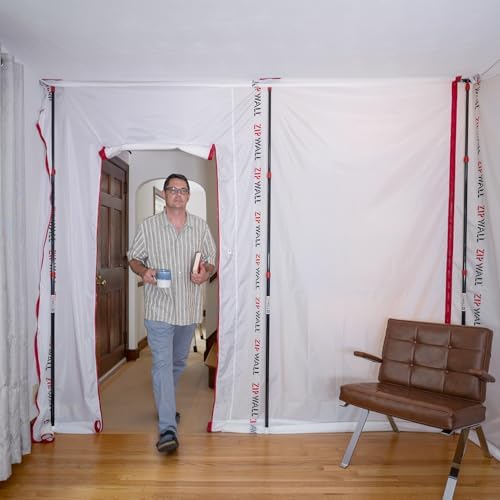 ZipWall ZTMP 12-ft ZipSheet Reusable Barrier Multipack, Include a Carry Bag and - Image 2