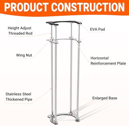 Undermount Sink Brackets, Stainless Sink Support, 18.1"-31.1" Adjustable Under - Image 6